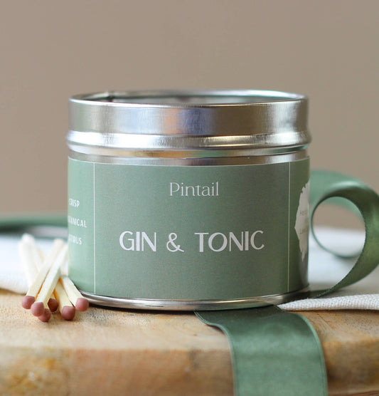 Gin and Tonic Classic Medium Tin Candle