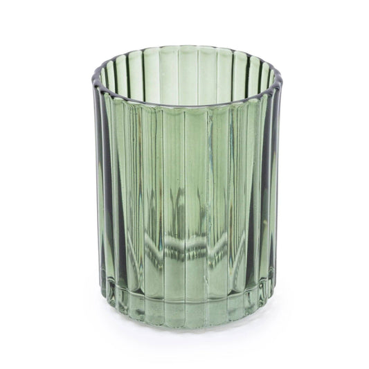 Green Glass Bathroom Tumbler