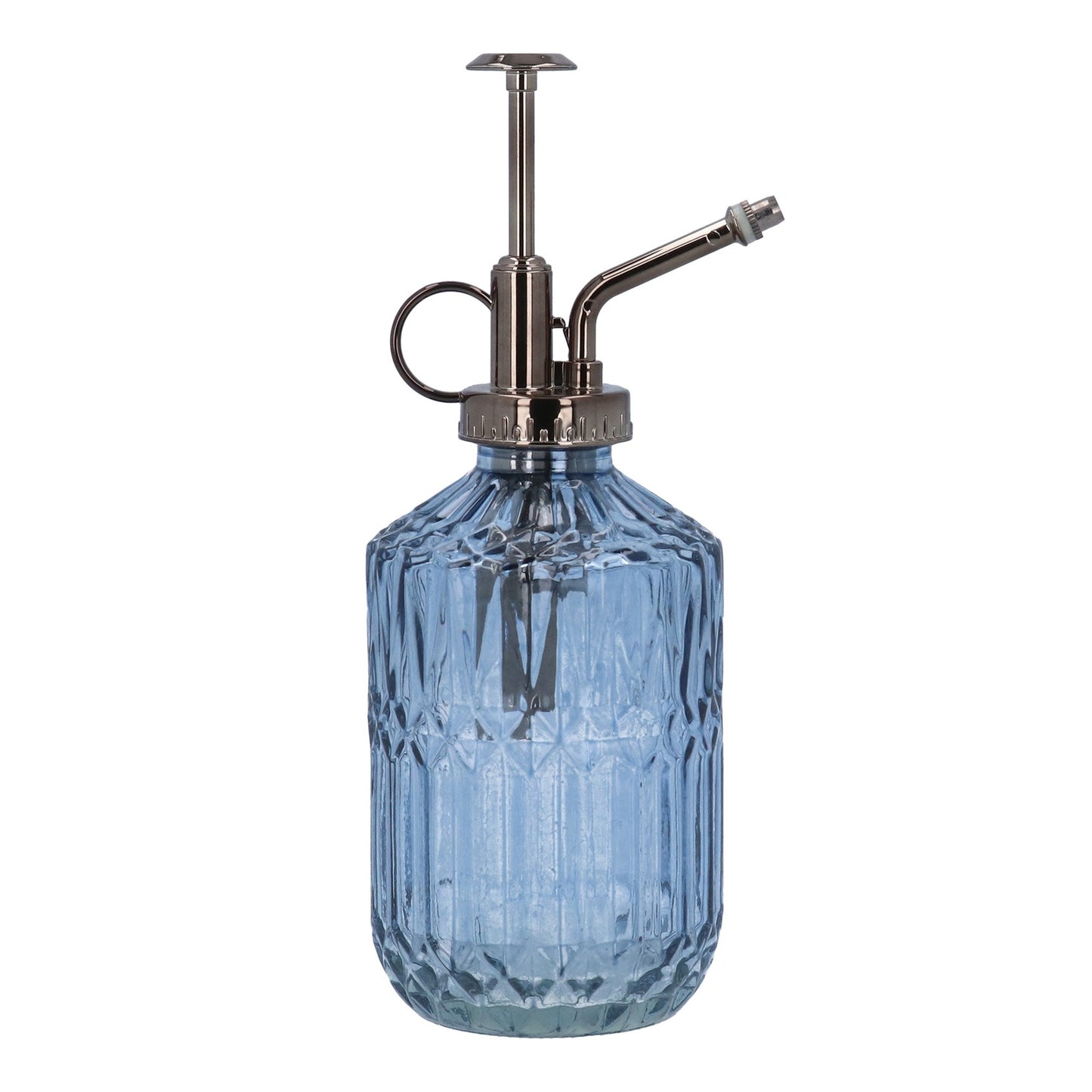 Tall Blue Crystal Cut Glass Mister