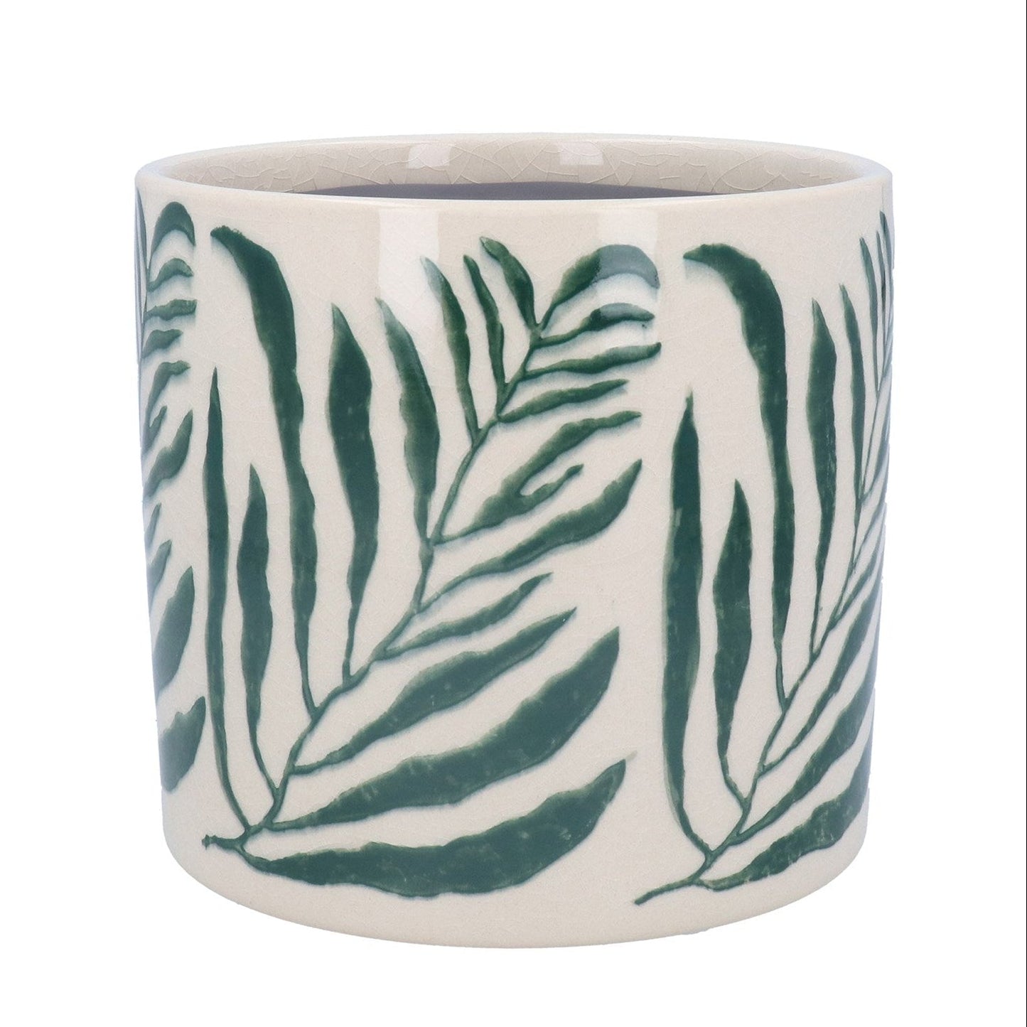 Green Branch Ceramic Large Planter