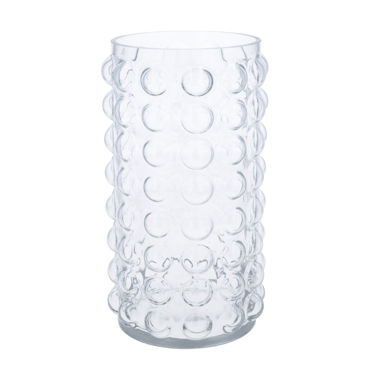 Clear Bubble Glass Vase