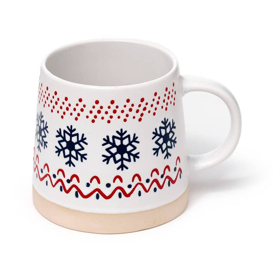 Snowflake Stoneware Mug