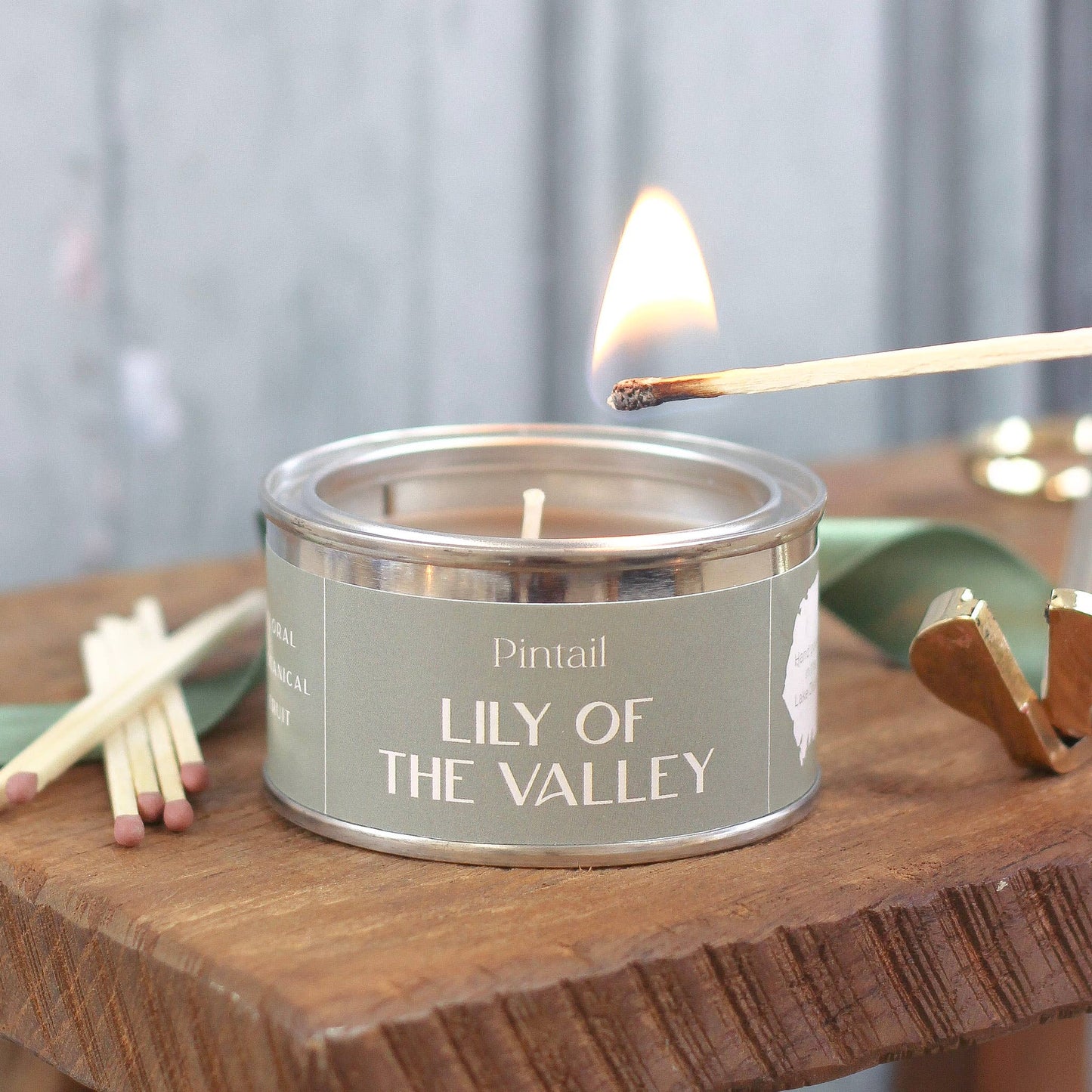 Lily of the Valley Pintail Paint Pot Candle.
