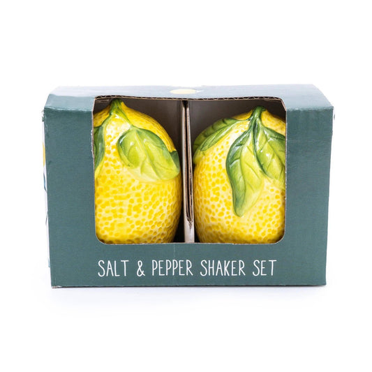 Mediterranean Lemon Salt and Pepper Pots
