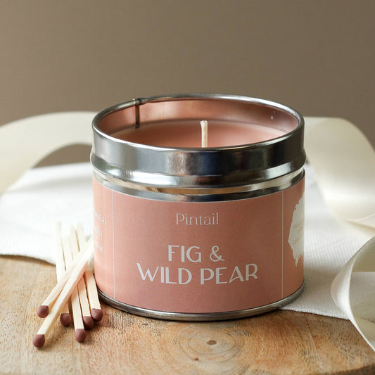 Fig and Wild Pear Medium Tin Candle