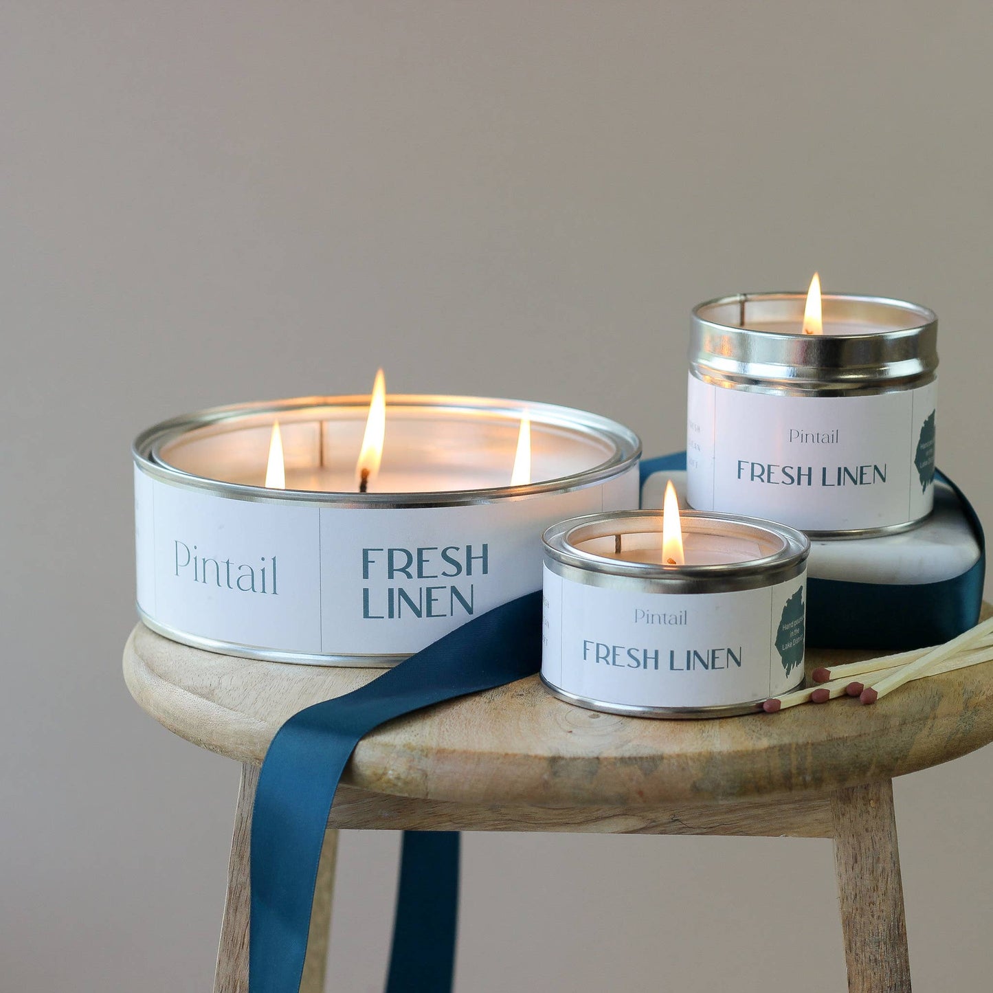 Fresh Linen Pintail Paint Pot Candle