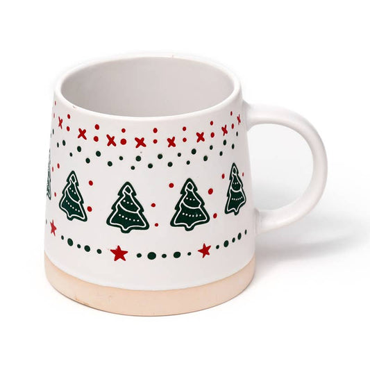 Christmas Tree Stoneware Mug