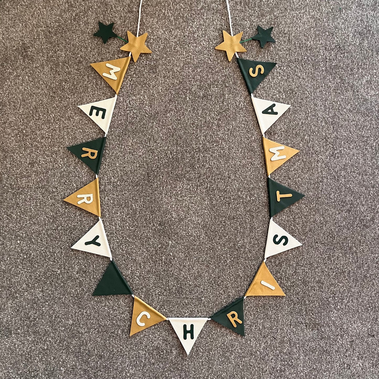 Merry Christmas Bunting With Stars