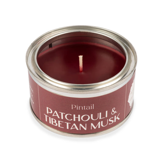 Patchouli and Tibetan Musk Pintail Paint Pot Candle