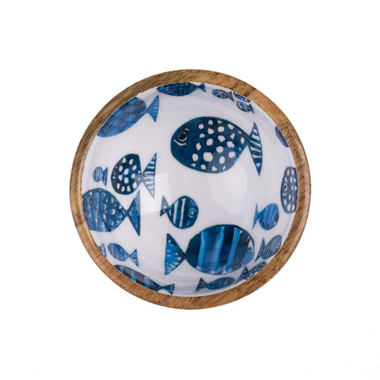 Barrier Reef Mango Wood Nibble Bowl