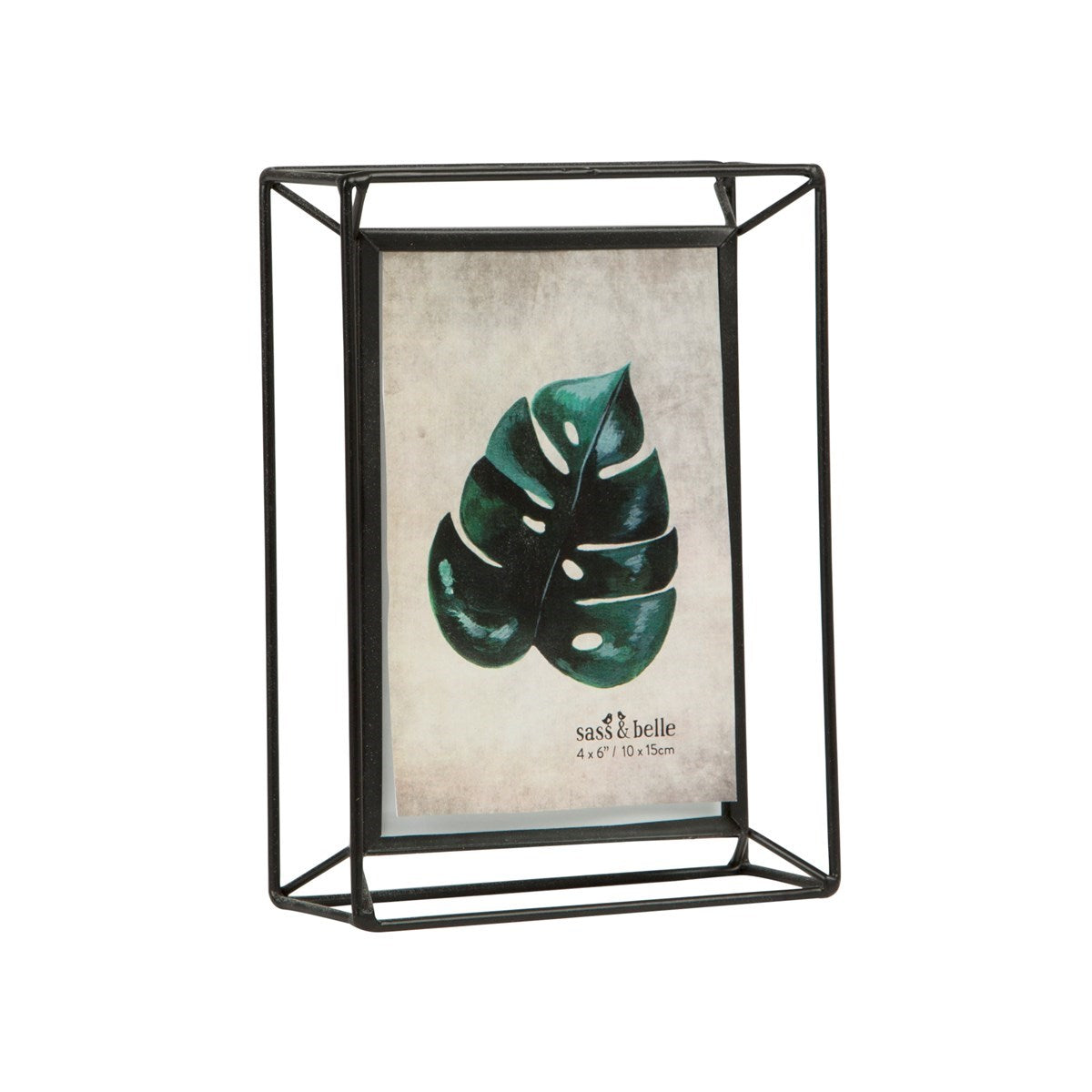 Black Scandi boho metal frame