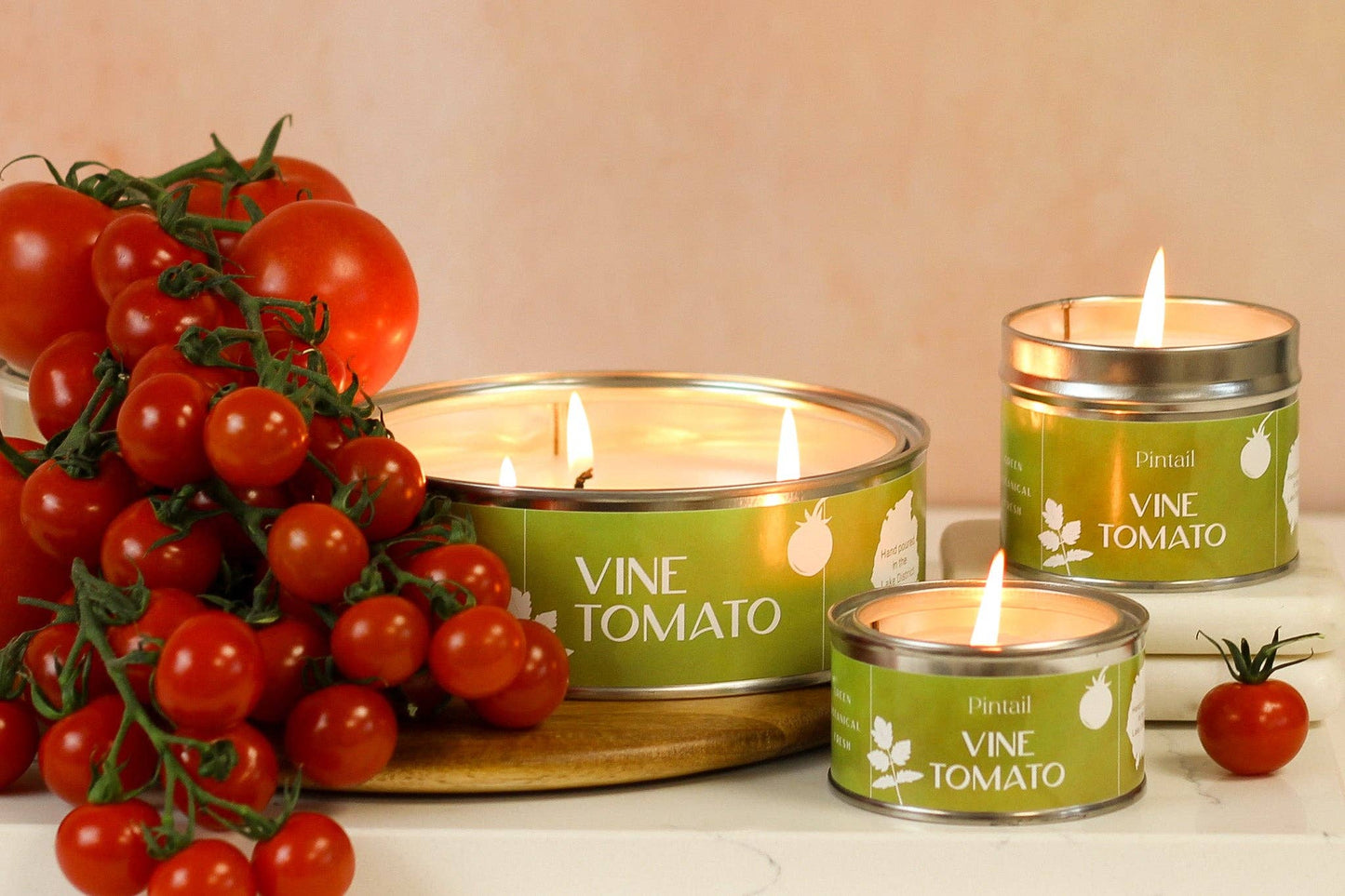 Vine Tomato Pintail Paint Pot Candle
