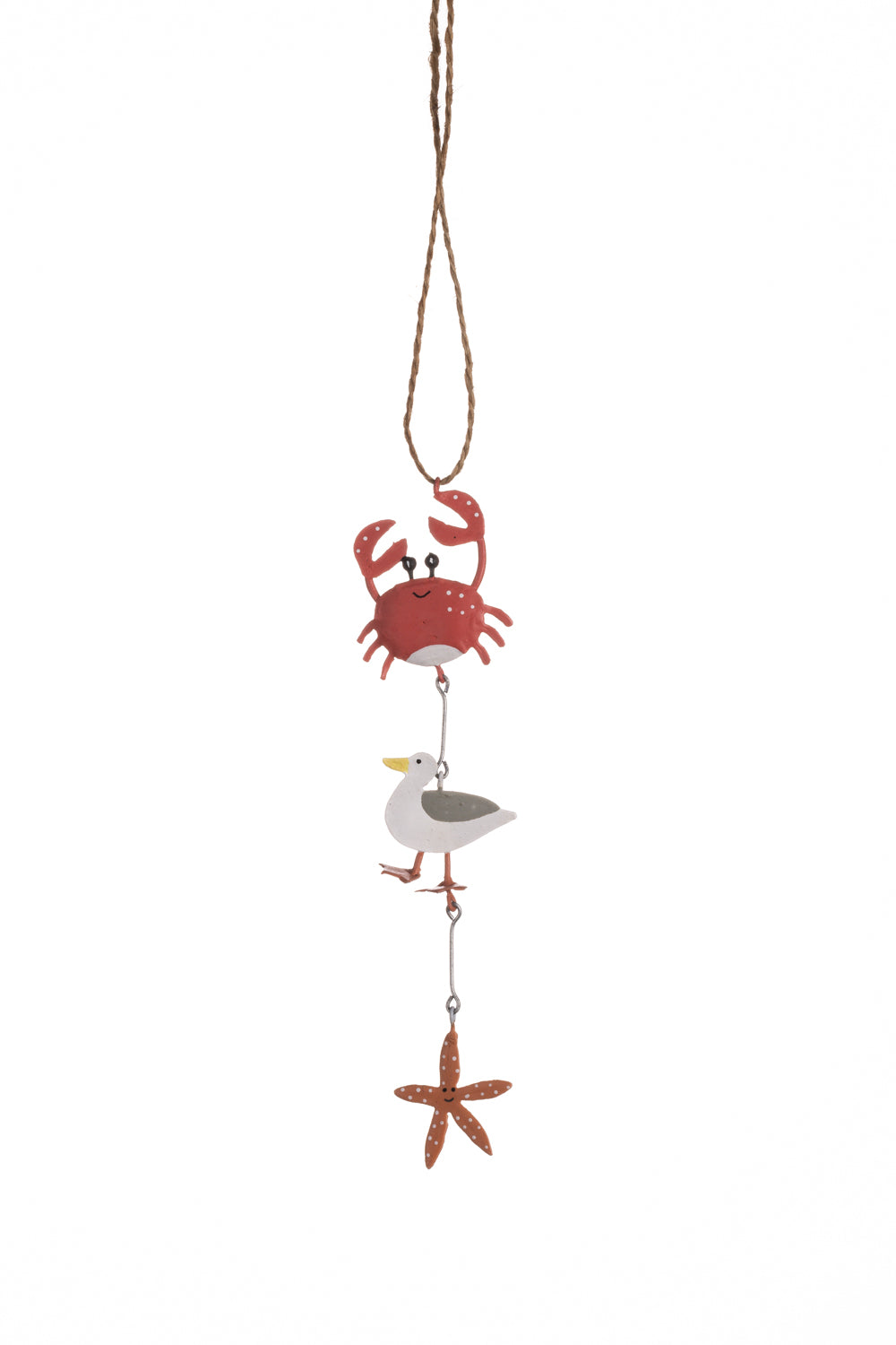 Hanging Crab, Seagull and Starfish