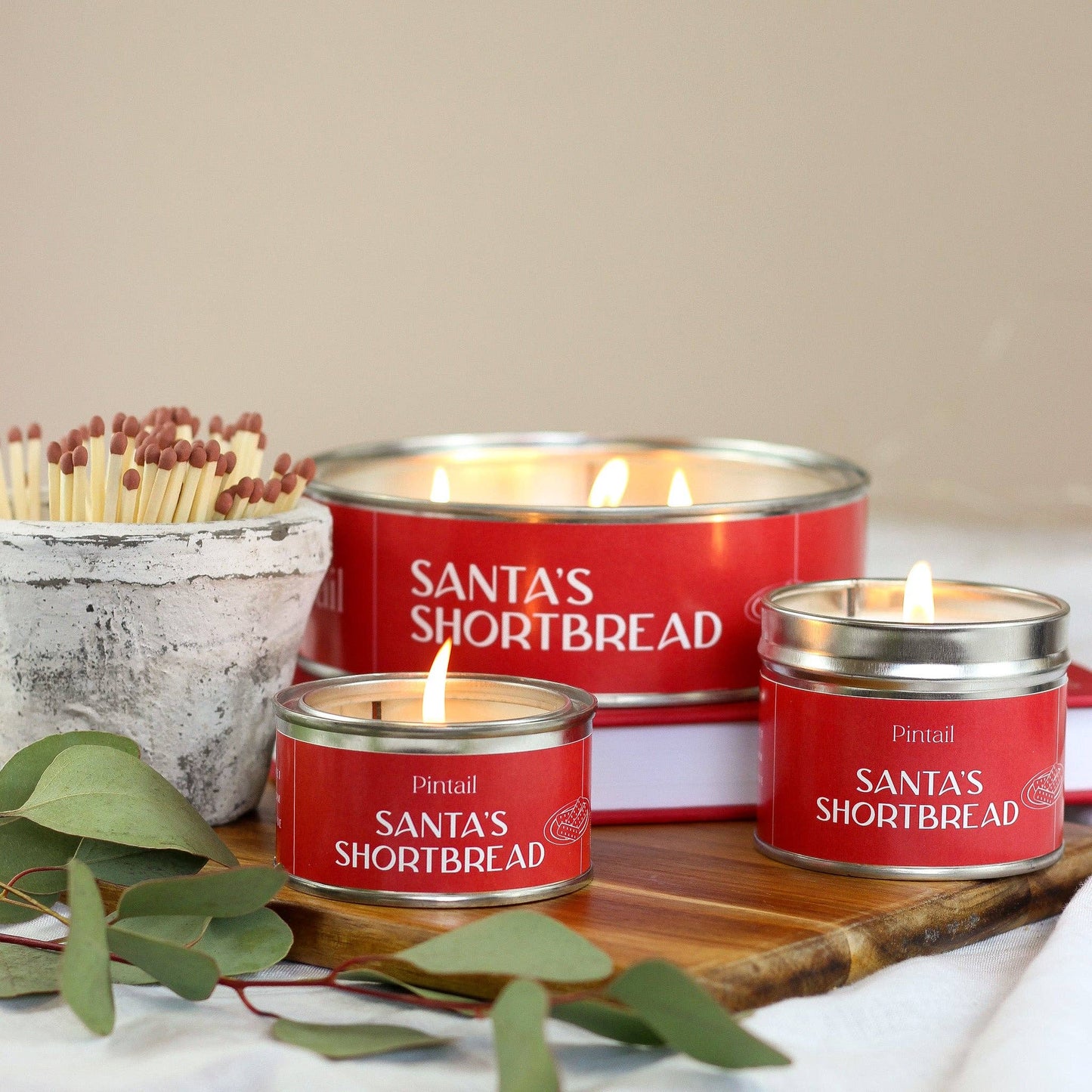 Santa's Shortbread Pintail Paint Pot Candle