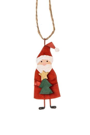 Tin Santa Hanger