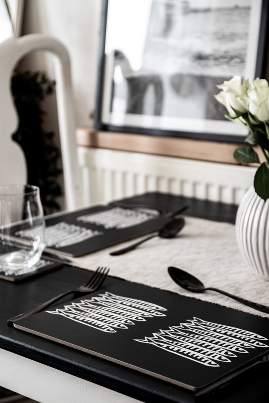 Black Sardine Placemats