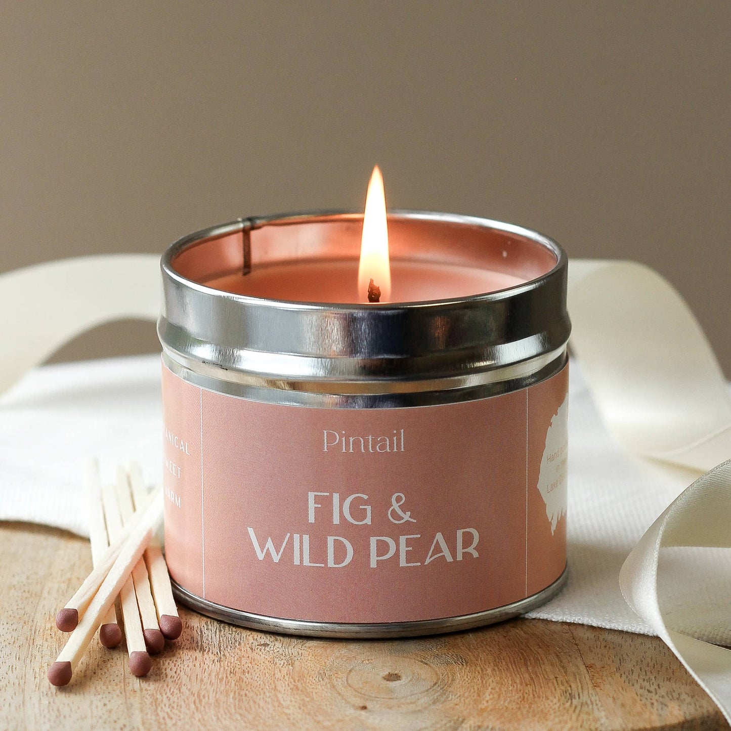 Fig and Wild Pear Medium Tin Candle