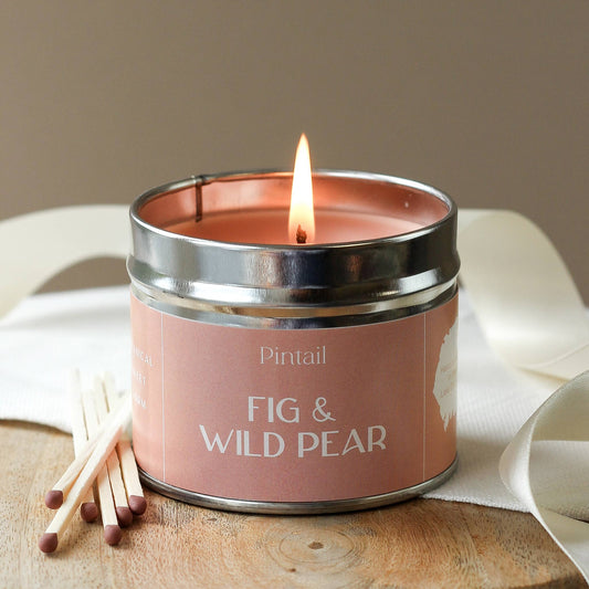 Fig and Wild Pear Medium Tin Candle