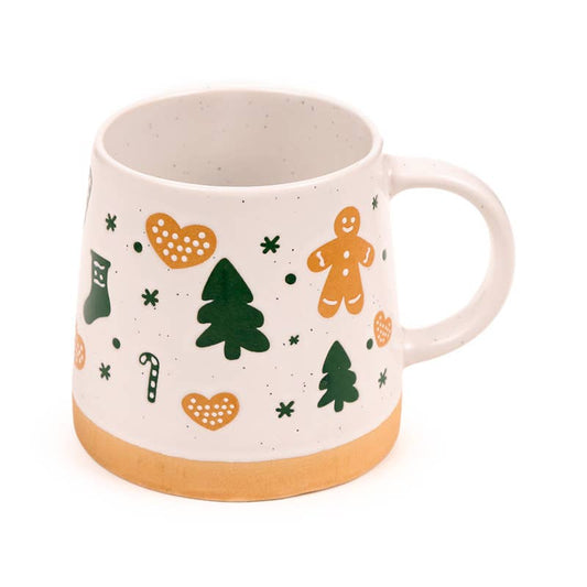 Gingerbread Man Tapered Stoneware Mug