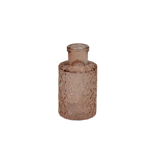 Rose Mini Geometric Glass Bottle