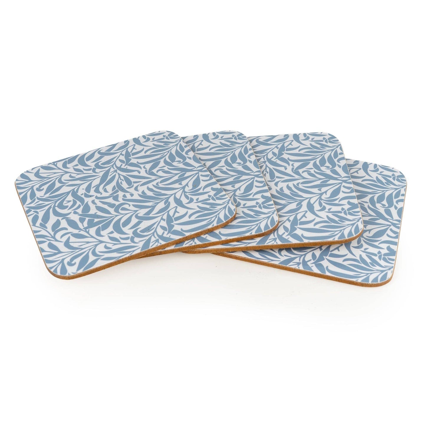 Jeff Banks Set of 4 Leafy Trellis Blue Coasters