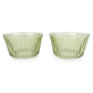 Round Glass Dishes on Mango Wood Tray