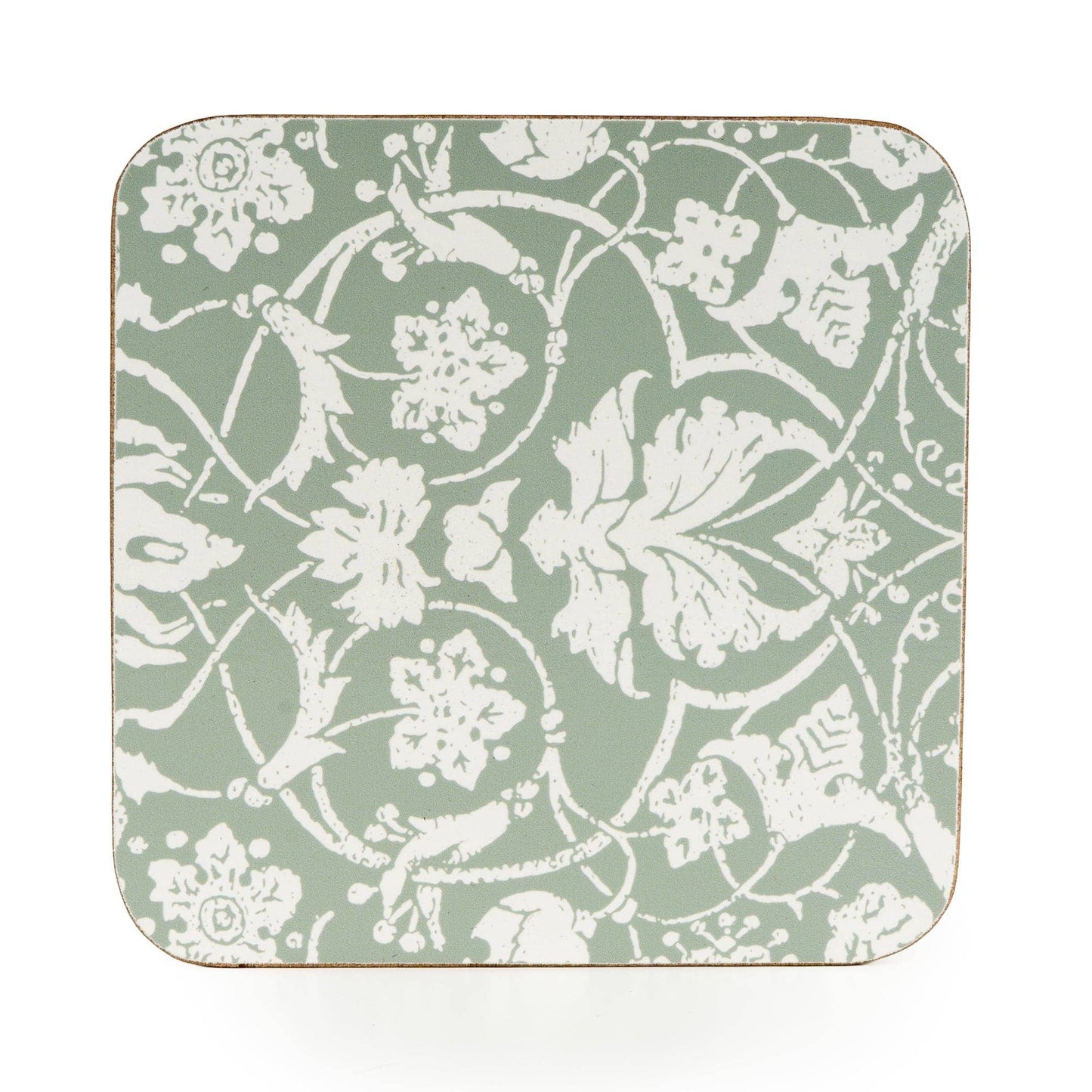 Jeff Banks Set of 4 Jacquard Sage Green Coasters