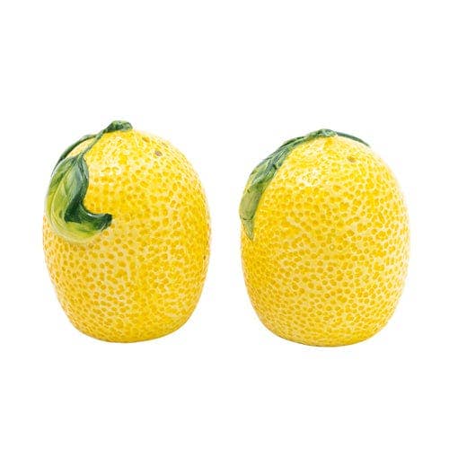 Mediterranean Lemon Salt and Pepper Pots
