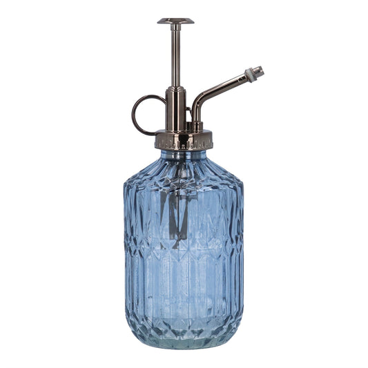 Tall Blue Crystal Cut Glass Mister