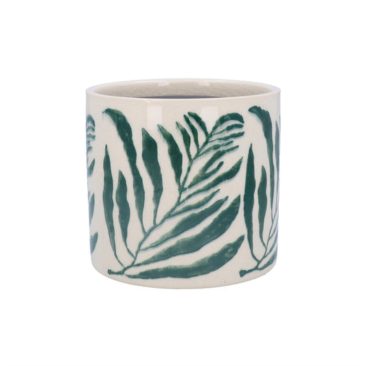 Green Branch Ceramic Small Planter
