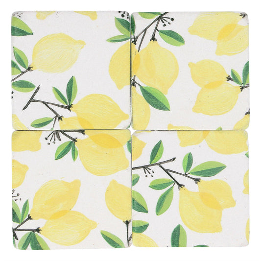 Lemon Tree Resin Coaster