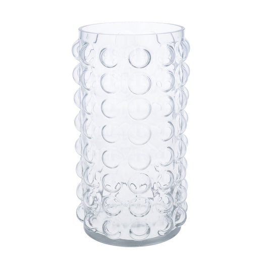Clear Bubble Glass Vase