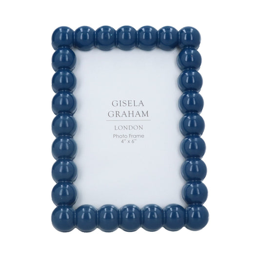 Blue Gloss Bobble Picture Frame