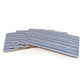 Jeff Banks Set of 4 Leafy Stripes Blue Placemats