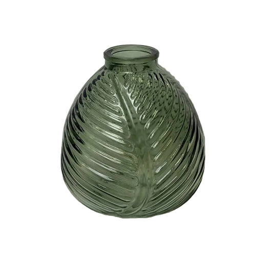 Vintage Green Leaf Bottle