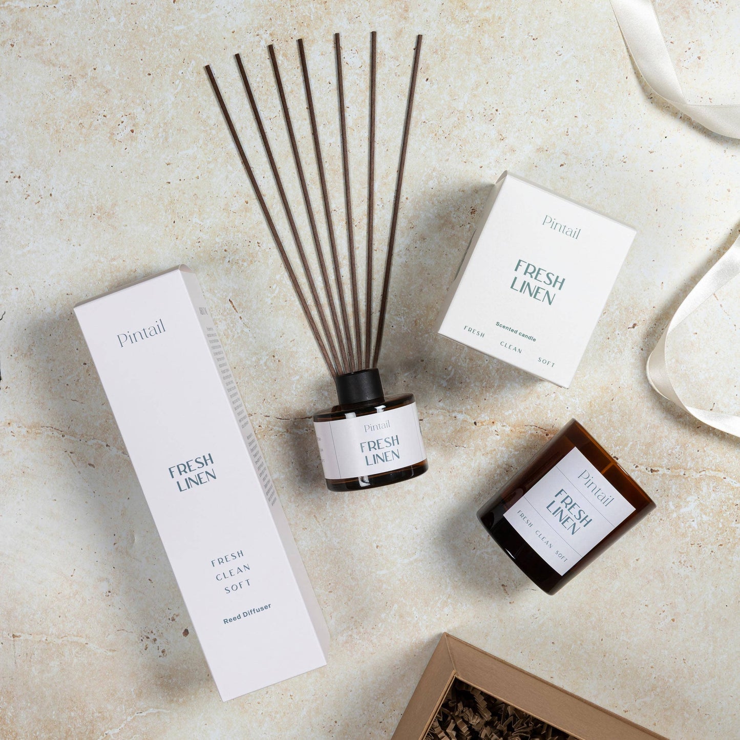Fresh Linen Pintail Reed Diffuser