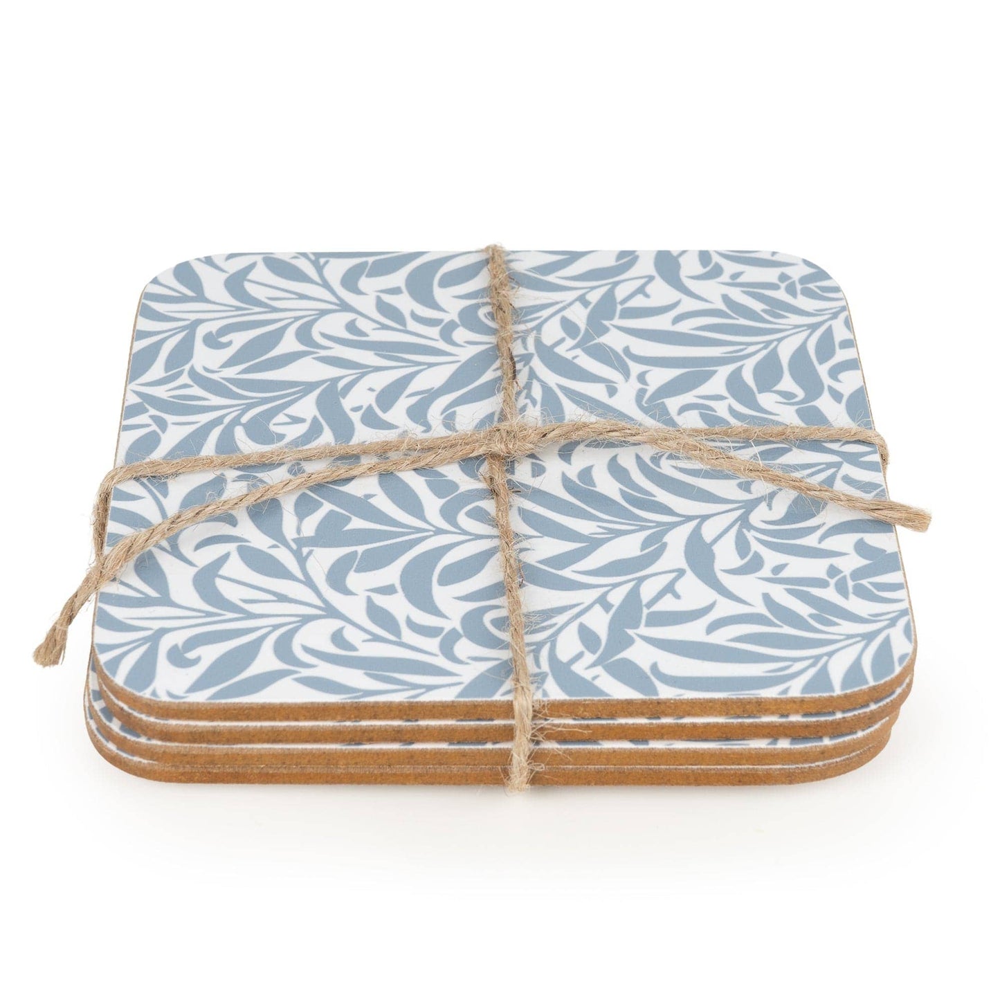 Jeff Banks Set of 4 Leafy Trellis Blue Coasters