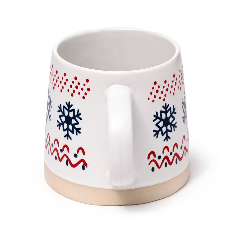 Snowflake Stoneware Mug