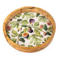 Handcrafted Round Fig patterned Mango Wood Tray