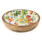 Handcrafted Tomato Rounded  Mango Wood Bowl