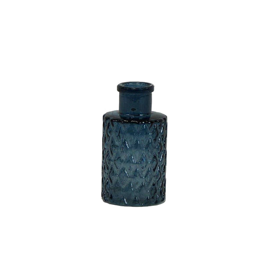 Blue Mini Geometric Glass Bottle