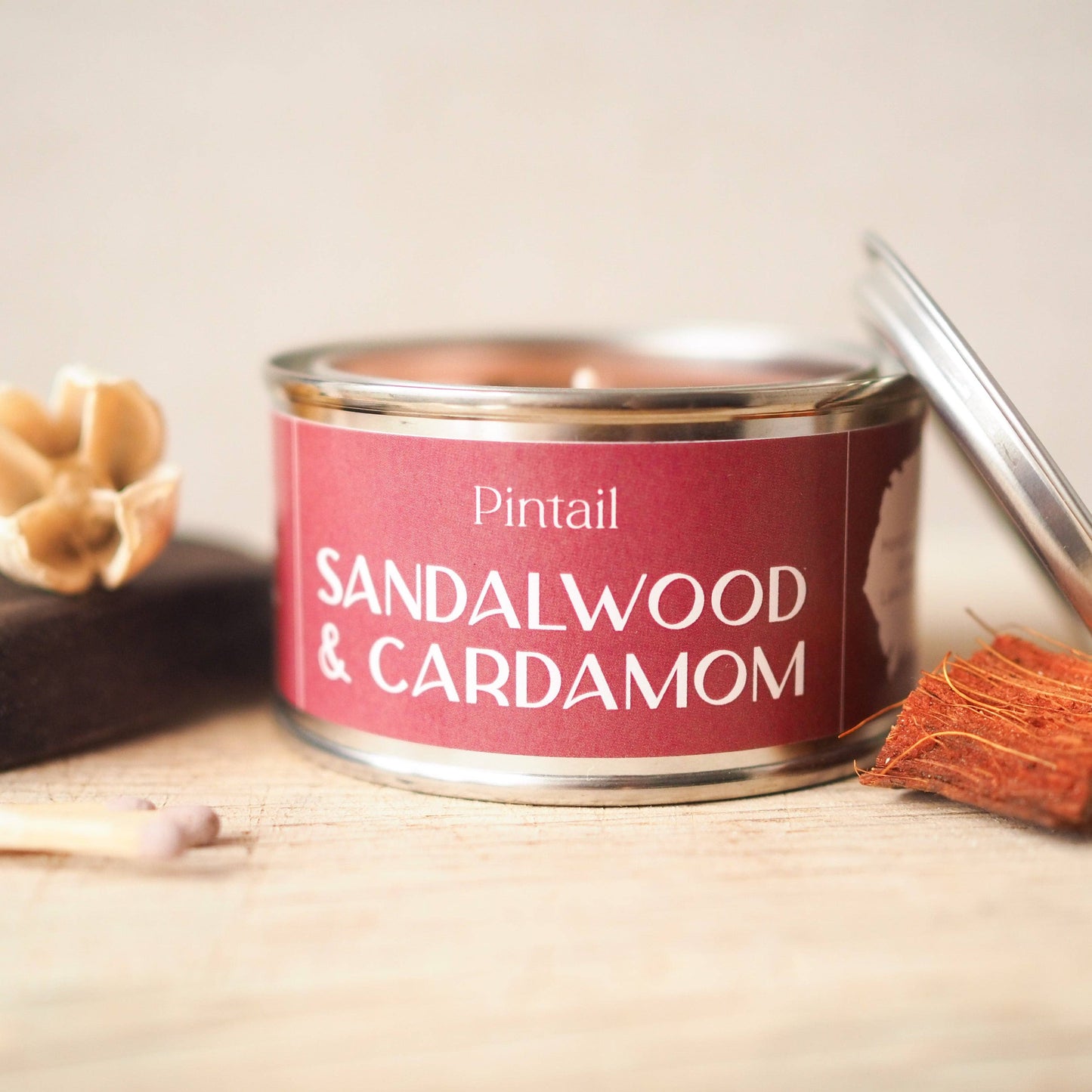 Sandalwood and Cardamom Pintail Paint Pot Candle
