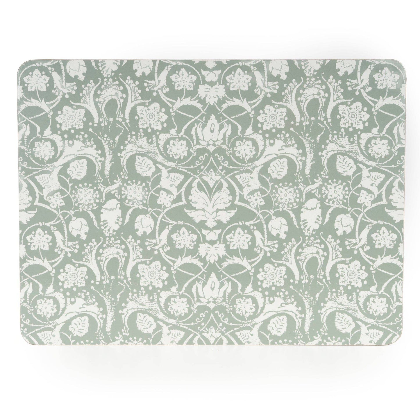 Jeff Banks Set of 4 Jacquard Sage Green Placemats