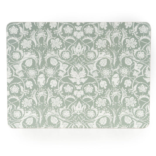 Jeff Banks Set of 4 Jacquard Sage Green Placemats