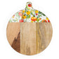 Handcrafted Tomato Round Pizza Board Mango Wood