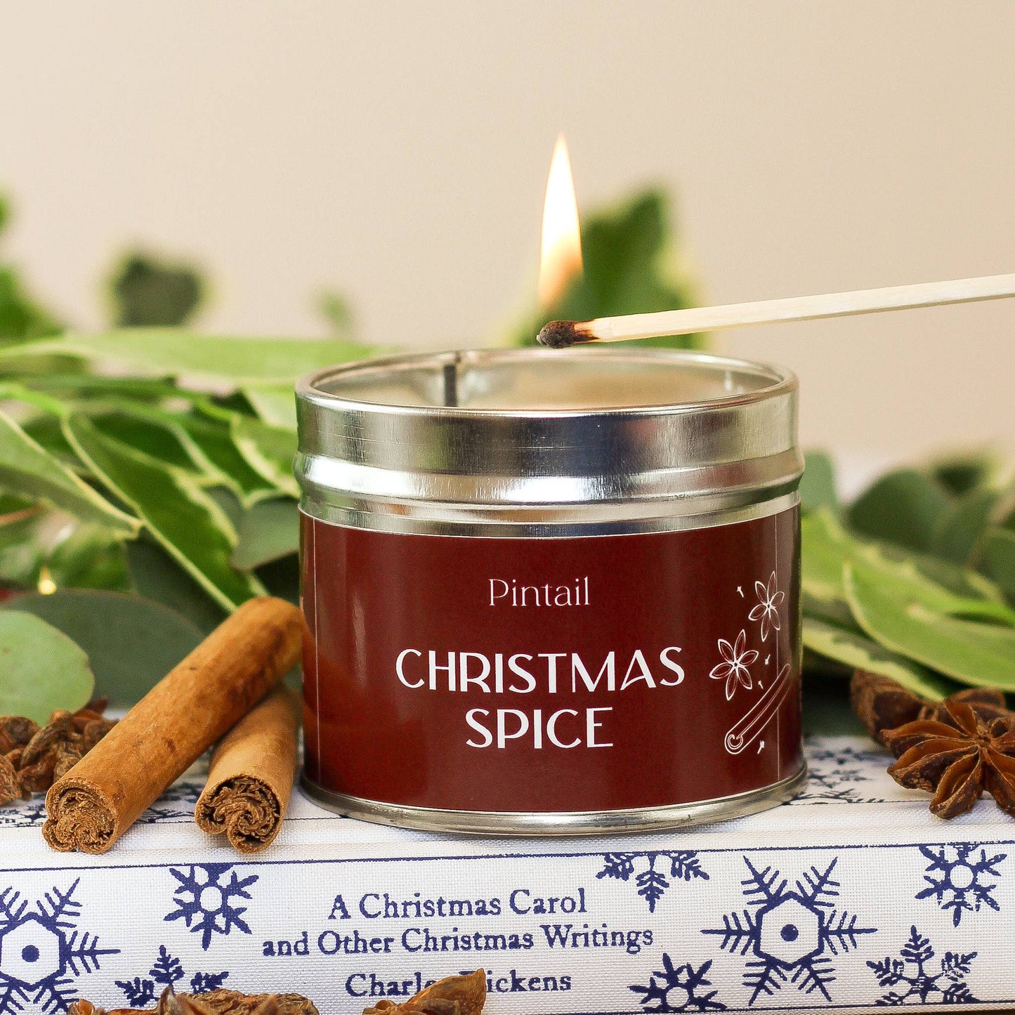 Christmas Spice Medium Tin Candle