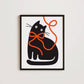 Ribbon Cat - Print: A4