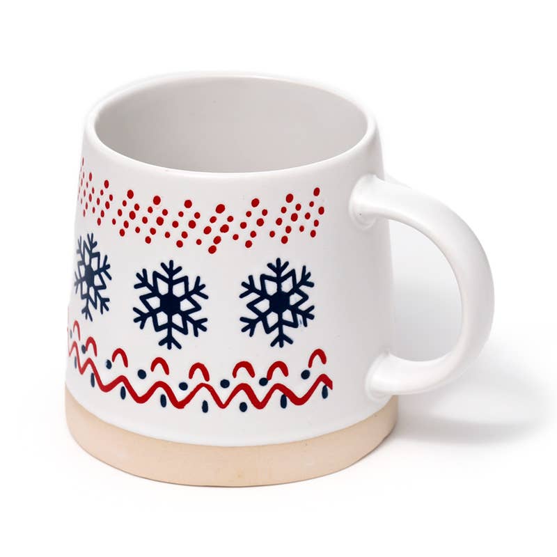 Snowflake Stoneware Mug