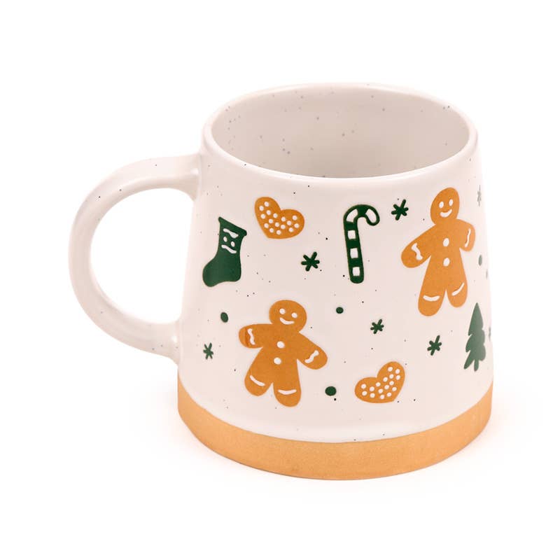 Gingerbread Man Tapered Stoneware Mug