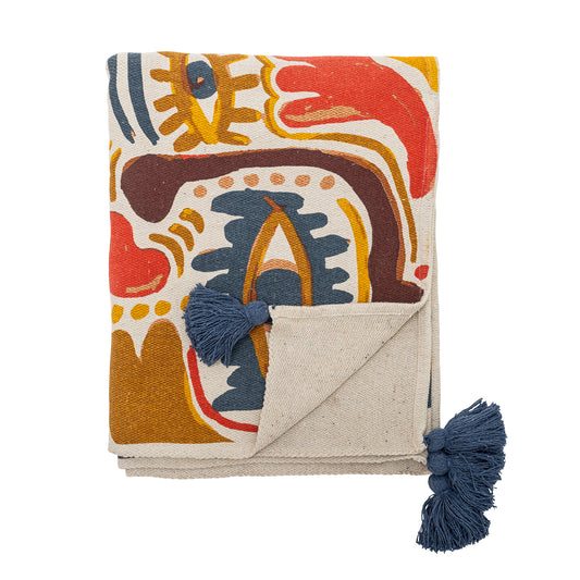 Orange And Blue Horus Throw